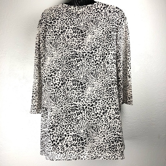 CATO animal print cheetah leopard shirt bl… - Picture 6 of 9